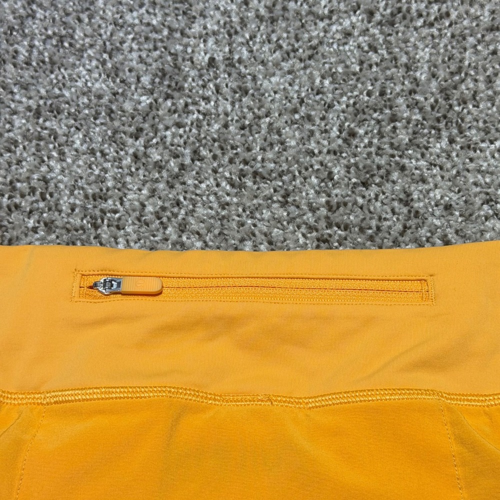 Lululemon Pace Rival Skirt Mid Rise Long Mango Dream Orange Women 6 Athletic - Picture 4 of 11